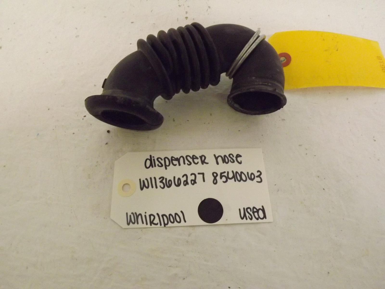 Whirlpool Washer W11366227 8540063 Dispenser Hose Used Whirlpool Washer W11366227 8540063 Dispenser Hose Used